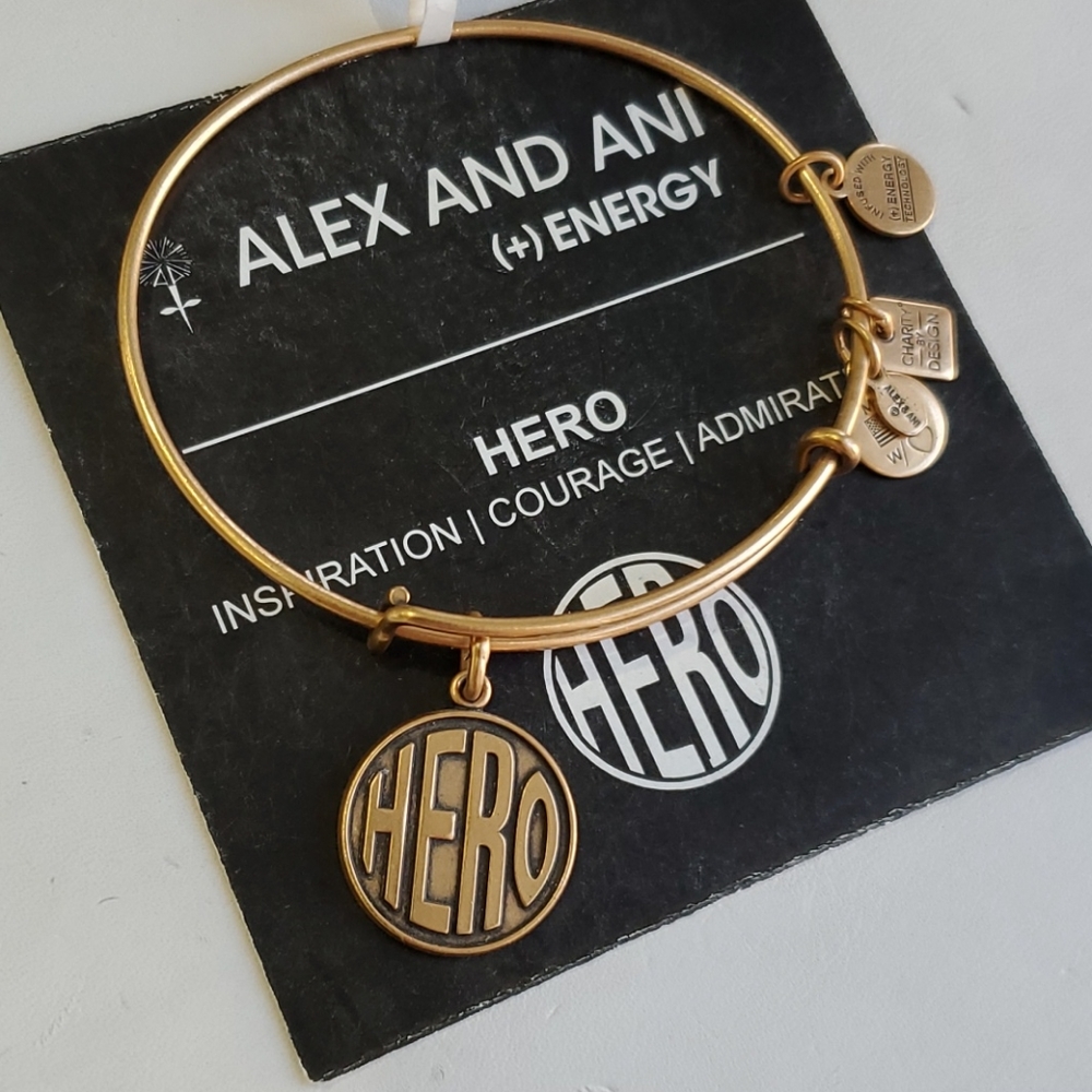 Alex and Ani HERO children's hospital gold brac
